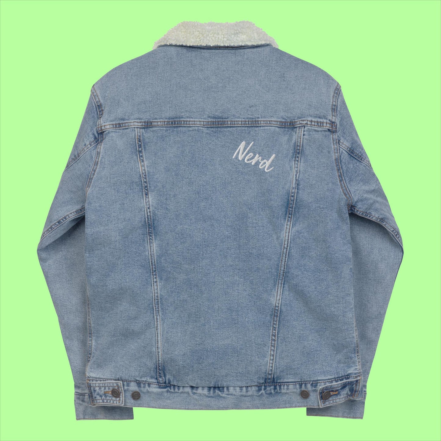 Nerd Denim Sherpa Jacket